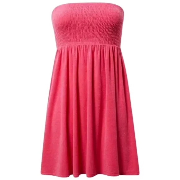 Torrid Smocked Strapless Cover-Up Mini Dress - Picture 5 of 9